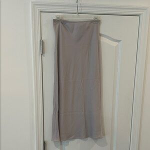 Topshop Taupe Maxi slip Skirt